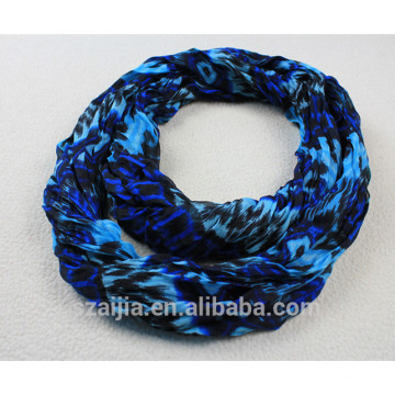 100% Polyester fashion printed infinity scarf